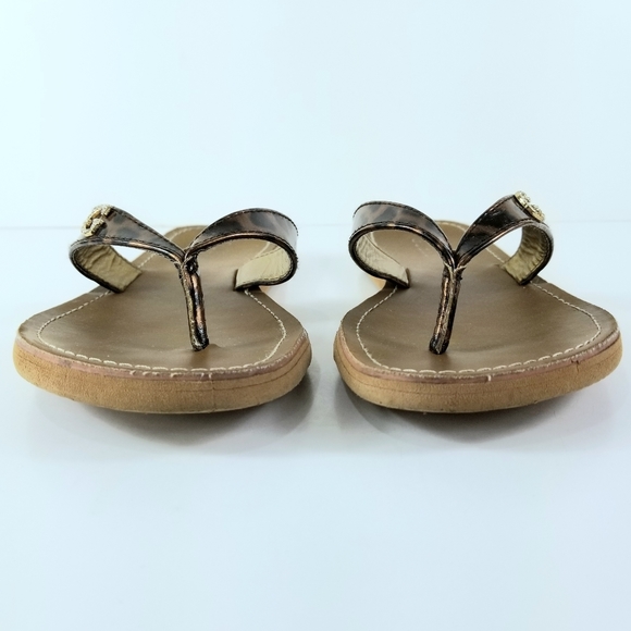 Sz 8 Guess Animal Print Flip Flop Sandals - Picture 2 of 11